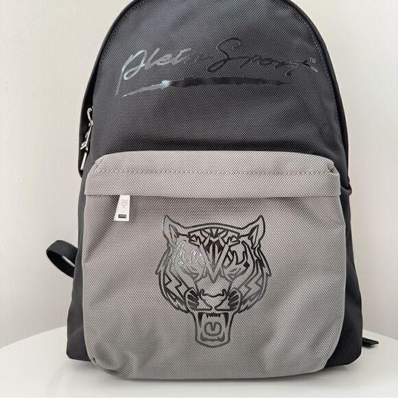 PHILIPP PLEIN SPORT Backpack Grey Black Designer - Picture 6 of 11